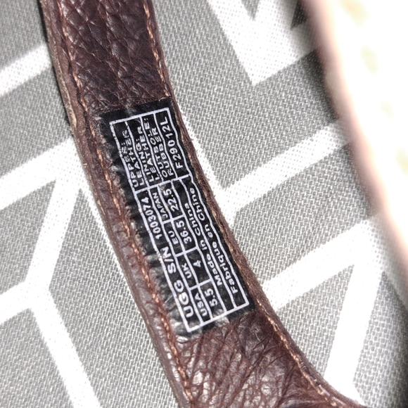 UGG Assia Wedge Platform Sandal Wedge Heels Chocolate Woven 5.5 - Picture 12 of 14